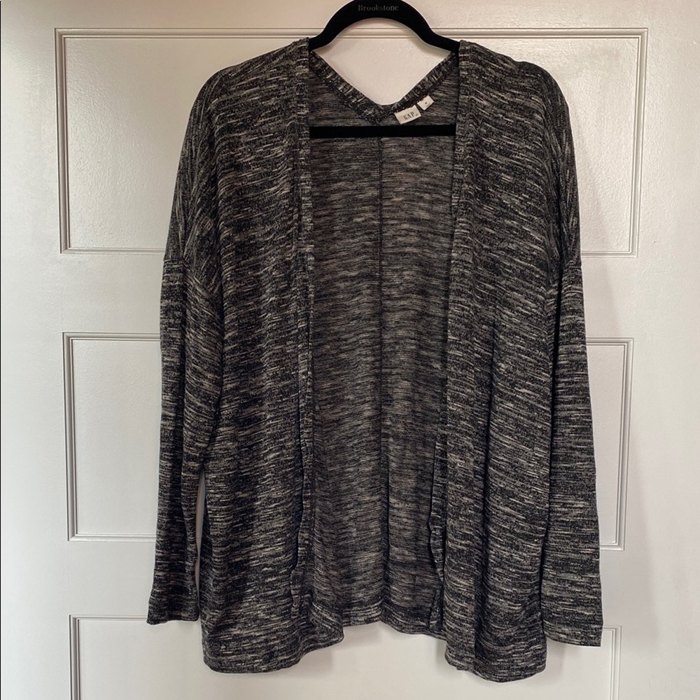 NEW Gap Open Front Grey Cardigan Sweater Size Medium